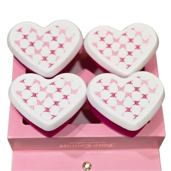 Juicy Couture Home 8-PC Heart Shaped Printed Silicone Snacking Container Set - Picture 2 of 8
